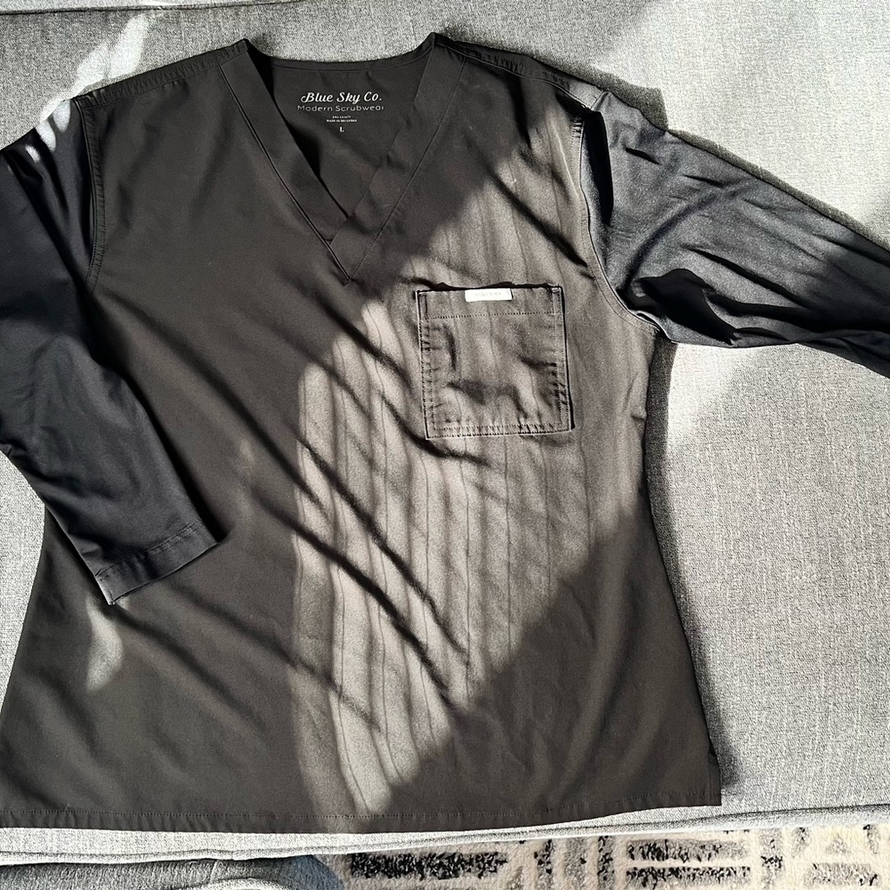 Blue Sky Co. Black Scrub Set
